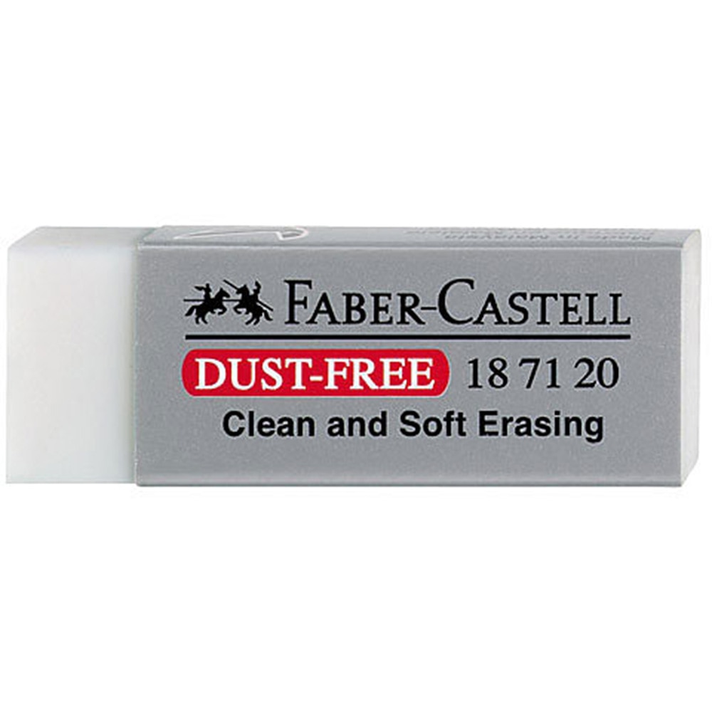 Faber-Castell, White, Erasers & Correction, Art & School, Dust Free, Vinyl, 879
